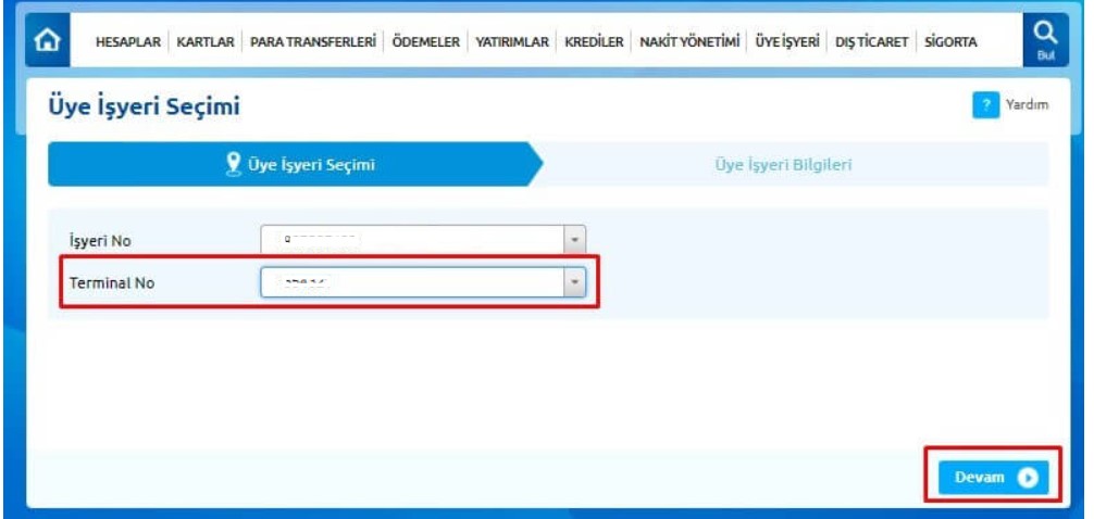 Virtual POS Settings in Panel