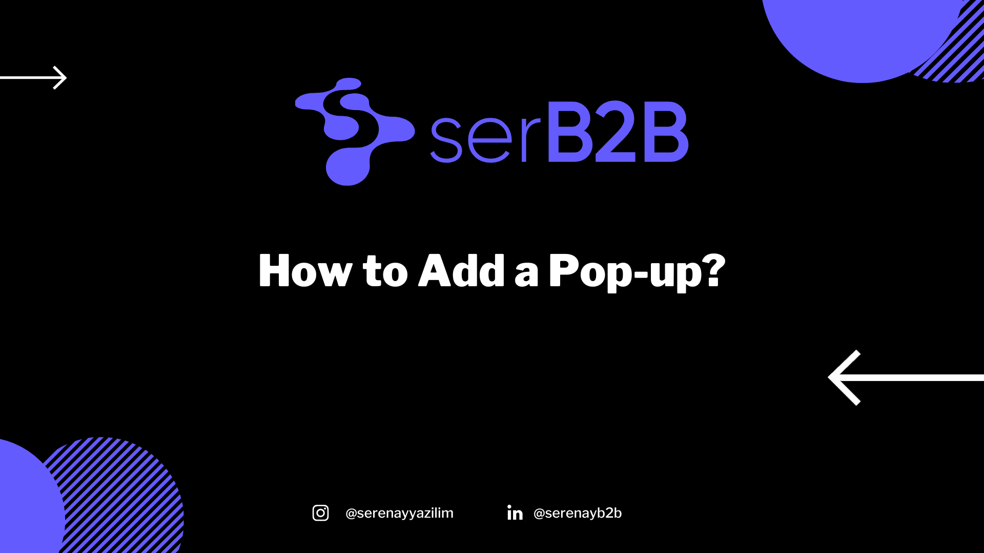 How to Add a Pop-up?