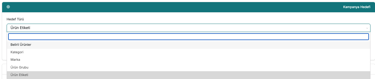 Kampanya Hedef Türleri
